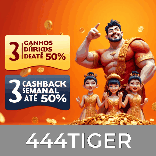 444TIGER: Slots com Jackpot, Mesa de Cartas - Estratégia Superior, Roleta - Imersão Total